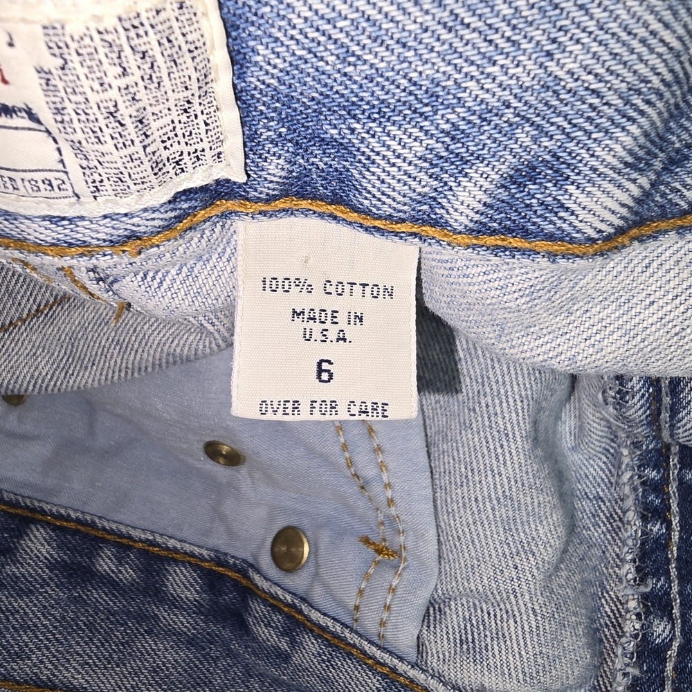 Abercrombie & Fitch Vintage Jeans Size 6 USA Made 5-Pocket Straight Leg Womens - Picture 11 of 13